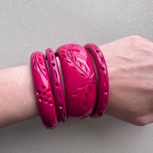 Splendette Berry bangle set